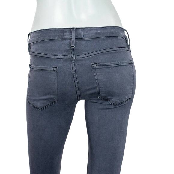 FRAME Denim Le Skinny de Jeanne Jeans in Gray Squid ink Women's size 24 - Picture 9 of 9